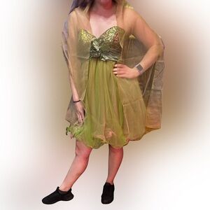 Sherri Hill Green and Pink Dress. From 2008 Never Worn